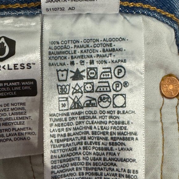 Levi's 501 Distressed High Rise Skinny Jeans - 26x28 - Picture 11 of 11